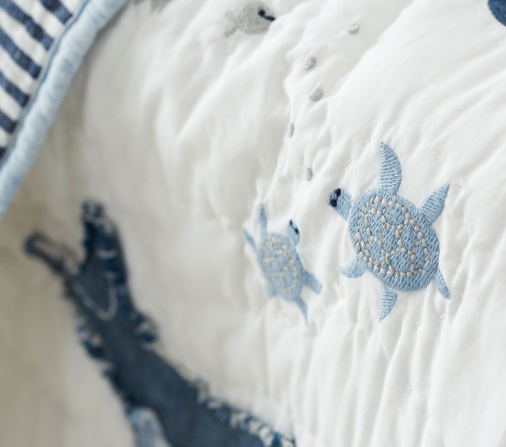 Jack Nautical Whale Baby Bed Linen Pottery Barn Kids Australia